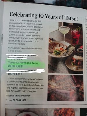  at Tatsu in Fortitude Valley