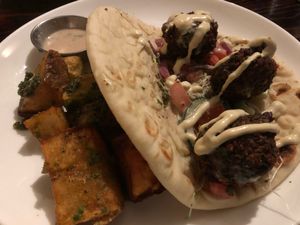 Lentil Fritter at Moxie in Colorado Springs