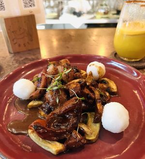 Sooo flavorful!  at Justo Restaurant in Medellin