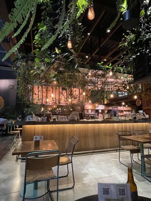 Vista general #Veganuary at Justo Restaurant in Medellin