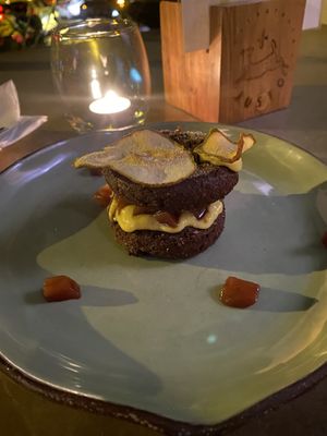 Like a churro donut   at Justo Restaurant in Medellin