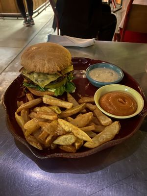 Burger   at Justo Restaurant in Medellin