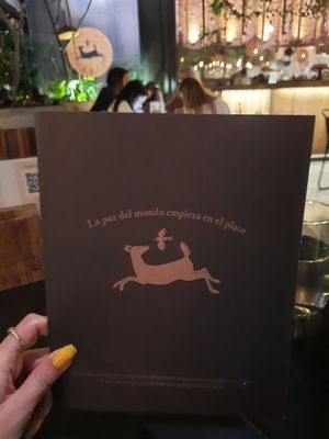 😍🐷🐣🌱 at Justo Restaurant in Medellin