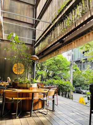 Inside   at Justo Restaurant in Medellin