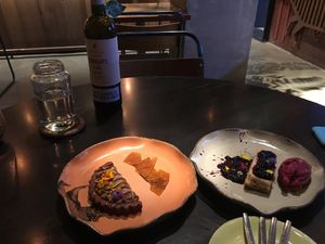 Amazing vegan deserts! at Justo Restaurant in Medellin