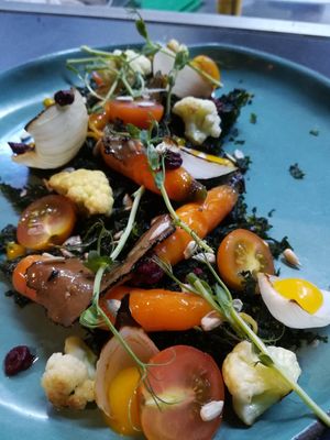 Tierra sagrada at Justo Restaurant in Medellin