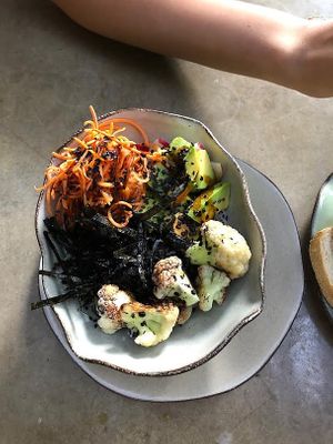 arroz asiatico  at Justo Restaurant in Medellin