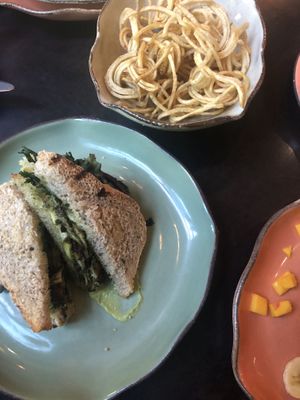 Sanduche de queso  at Justo Restaurant in Medellin