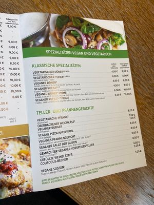 Menu  at Nusslocher Döner-Pizzeria in Nussloch