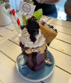 Blueberry smoothie   at STHLM Brunch Club in Stockholm