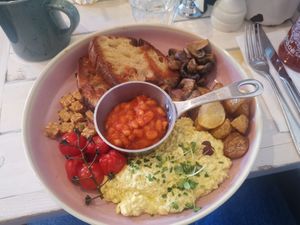 Vegan breakfast at STHLM Brunch Club in Stockholm