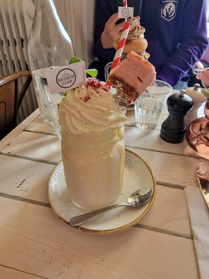 April special milkshake at STHLM Brunch Club in Stockholm