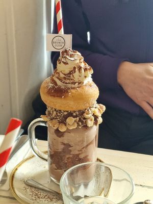 Donut milkshake at STHLM Brunch Club in Stockholm