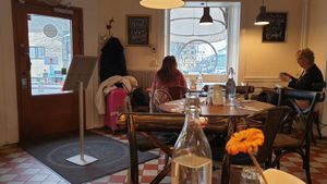 Cozy interior at STHLM Brunch Club in Stockholm