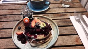 Vegan Psncakes at STHLM Brunch Club in Stockholm