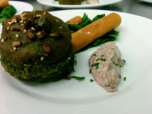 muffin alle erbette con crema di olive at Naturangolo di Alessandro Mandelli in Osnago