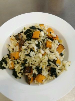 risotto alla zucca e cavolo nero at Naturangolo di Alessandro Mandelli in Osnago