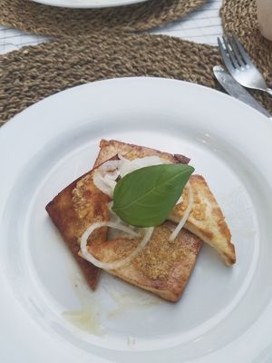 Tofu Teriyaki sauce at Naturangolo di Alessandro Mandelli in Osnago