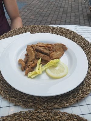 Lemony seitan at Naturangolo di Alessandro Mandelli in Osnago