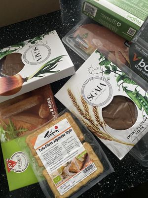 Shopping  at Real Foods in Edinburgh