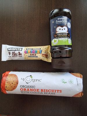 Lots of vegan foods at Real Foods in Edinburgh