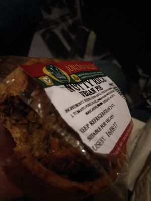 Pie, for on the go! at Real Foods in Edinburgh