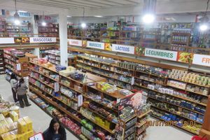 inside at Proinsular Market in Puerto Ayora