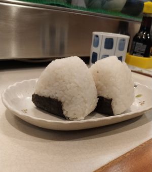 Onigiri at Hinode in Sao Paulo