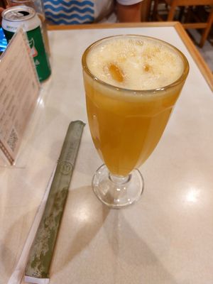 Suco de laranja at Hinode in Sao Paulo