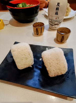 Onigiri with ume fillings at Hinode in Sao Paulo