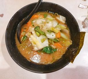 Lamen de Legumes com caldo de Missô at Hinode in Sao Paulo
