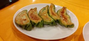 Fried dumplings at Koukien in Yokohama