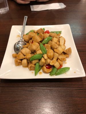 Tofu chicken vegetable at Koukien in Yokohama