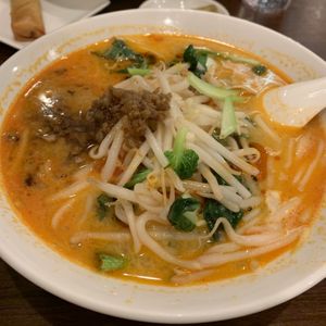 Spicy noodle at Koukien in Yokohama