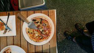 vegan pizza at Slice Pizza & Pasta - Veganism Pizzeria in South Brisbane