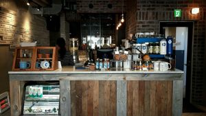 Bar at Blue Tree Cafe in Tokyo