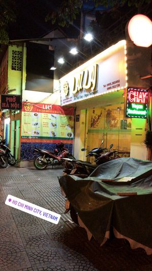 Store front at Luly Am Thuc Chay in Ho Chi Minh City