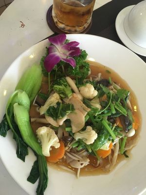 stir fried rice noodles at Luly Am Thuc Chay in Ho Chi Minh City