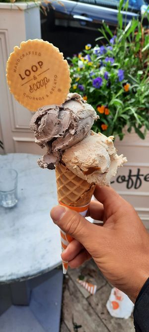 Oreo and biscoff at Loop & Scoop in Glasgow
