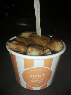 biscoff covered churro bites at Loop & Scoop in Glasgow