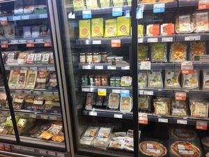 Sooo many vegan cheeses!! at NaturaSi - Via Carlo Pisacane in Verona