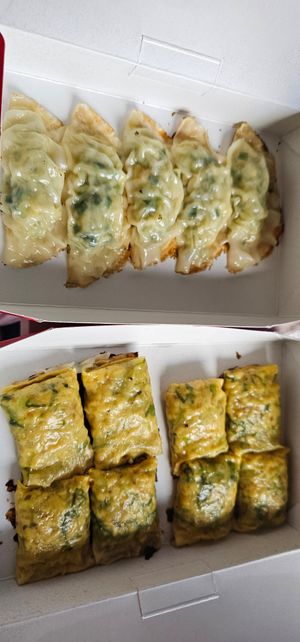 Vegetable & tofu skin Gyoza at Chao Chao Gyoza Shijo-Kawaramachi in Kyoto