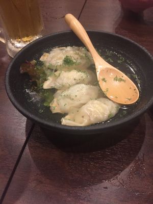 Vegan mushroom rice gyoza  at Chao Chao Gyoza Shijo-Kawaramachi in Kyoto