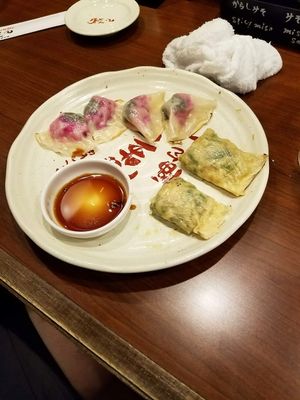 Yuba & Shibazuke Gyzo at Chao Chao Gyoza Shijo-Kawaramachi in Kyoto