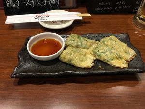 Yuba Gyoza - Freeze dried-tofu wrapped with soy milk skin at Chao Chao Gyoza Shijo-Kawaramachi in Kyoto