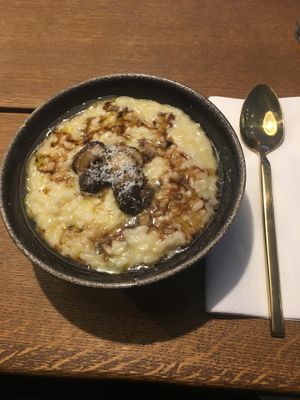 Risotto with pickles at Bowl Market in Copenhagen