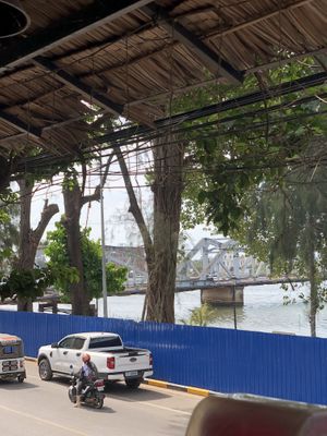 View  at Ecran Noodles in Kampot
