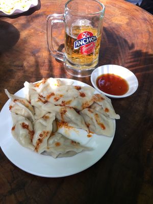 Vegan Dumplings at Ecran Noodles in Kampot