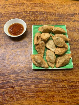 Deep Fried Dumplings at Ecran Noodles in Kampot