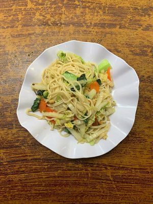 Veg Noodles at Ecran Noodles in Kampot